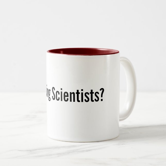 Missing Scientists Conspiracy Theory mug gag gift  (Front Right)
