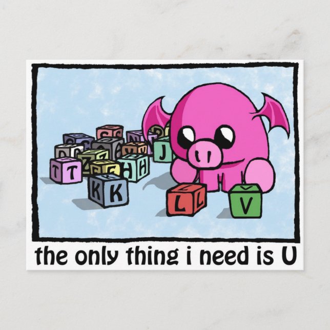 missing u postcard (Front)