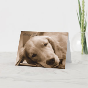 Missing You Card