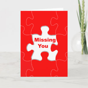 missing you card