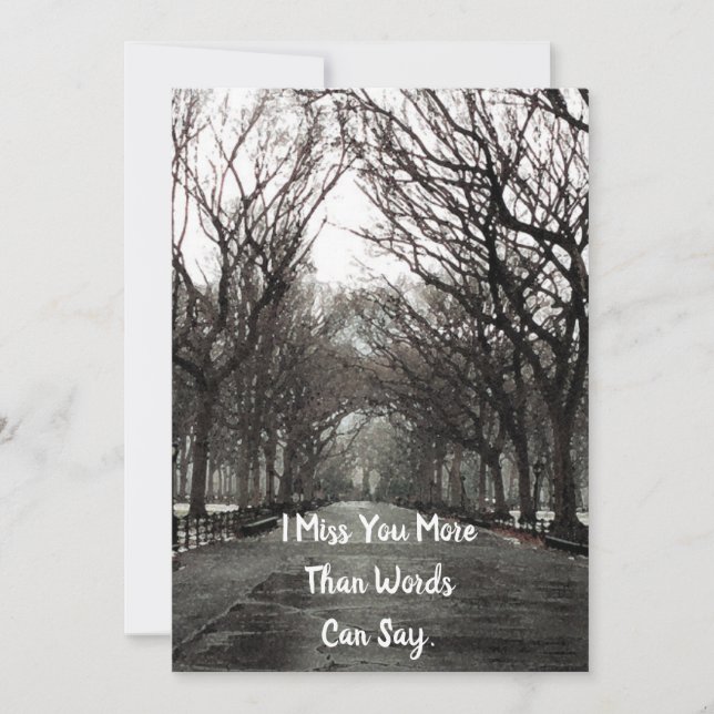 Missing You Card (Front)
