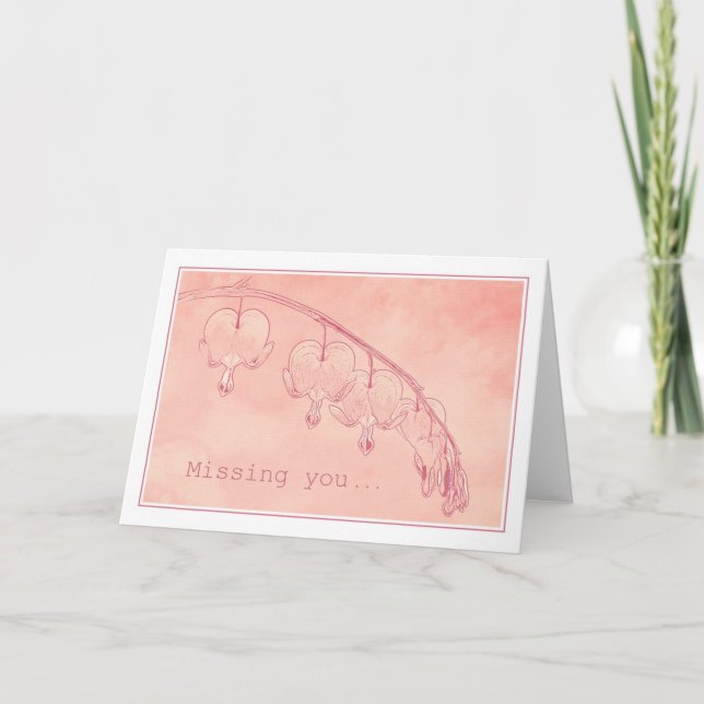 Missing you... card (Front)