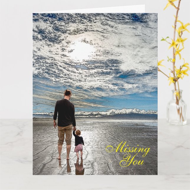 Missing You Card (Yellow Flower)