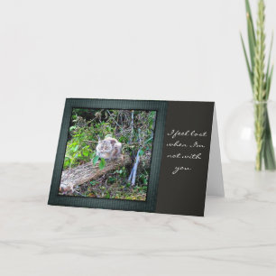 Missing You Expression Note Card