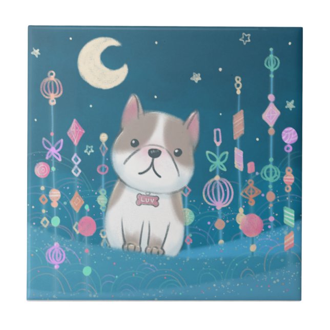Missing You: French Bulldog Tile (Front)
