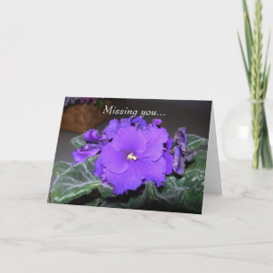 Missing you... greeting card