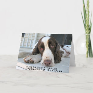 Missing you - greeting card