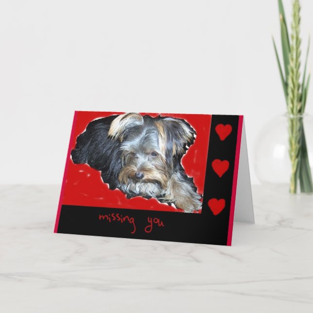 Missing You (greeting card) Card (Front)