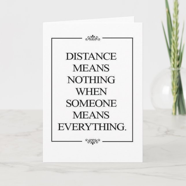 **MISSING YOU** LONG DISTANCE FRIEND/FAMILY CARD (Front)