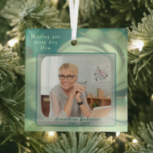 Missing you Mum Photo Keepsake Ornament
