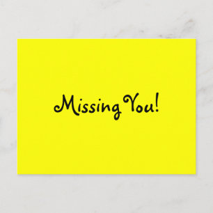 Missing You! postcard
