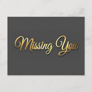 Missing you postcard