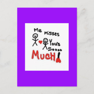 Missing You Postcard