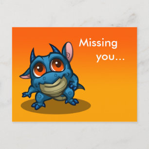 "Missing you..." Proo Dragon Postcard