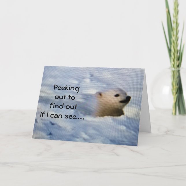 MISSING YOU SO MUCH (POLAR BEAR STYLE) CARD (Front)