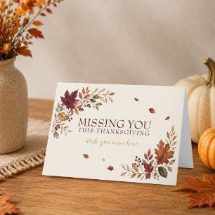 Missing You This Thanksgiving Card