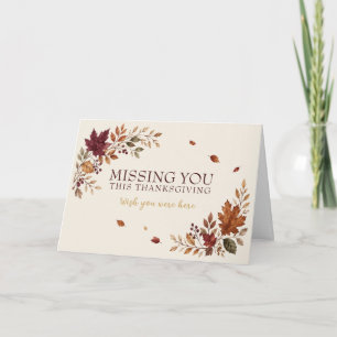 Missing You This Thanksgiving Card