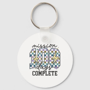 Mission 100 Days Complete Funny 100 Days Of School Key Ring