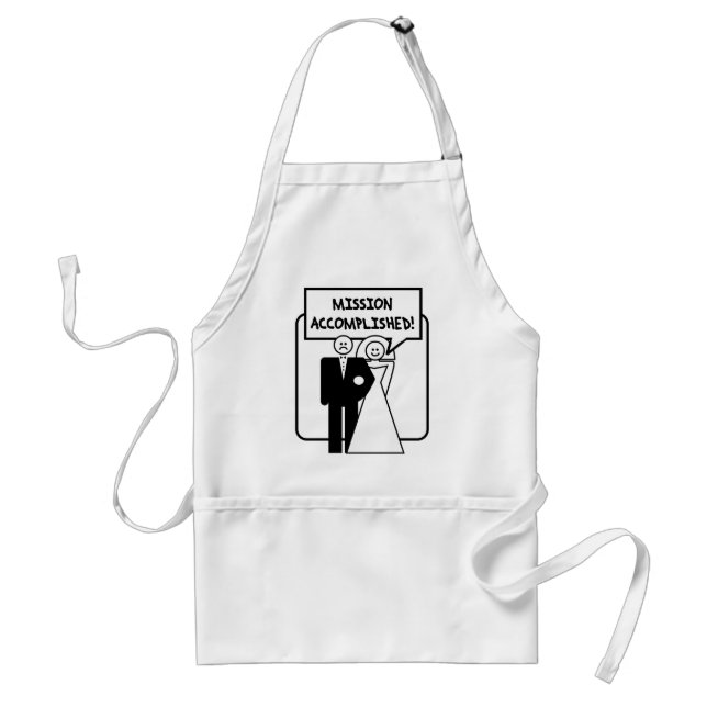 "Mission Accomplished" Marriage Standard Apron (Front)