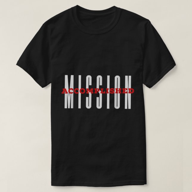 MISSION ACCOMPLISHED Returned Missionary Shirt Chr (Design Front)