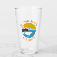 Mission Beach California Travel Art Vintage