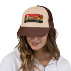 Mission Beach, California Woody Trucker Hat