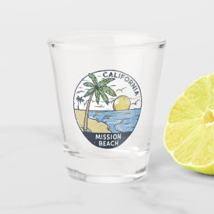 Mission Beach San Diego California Vintage Shot Glass