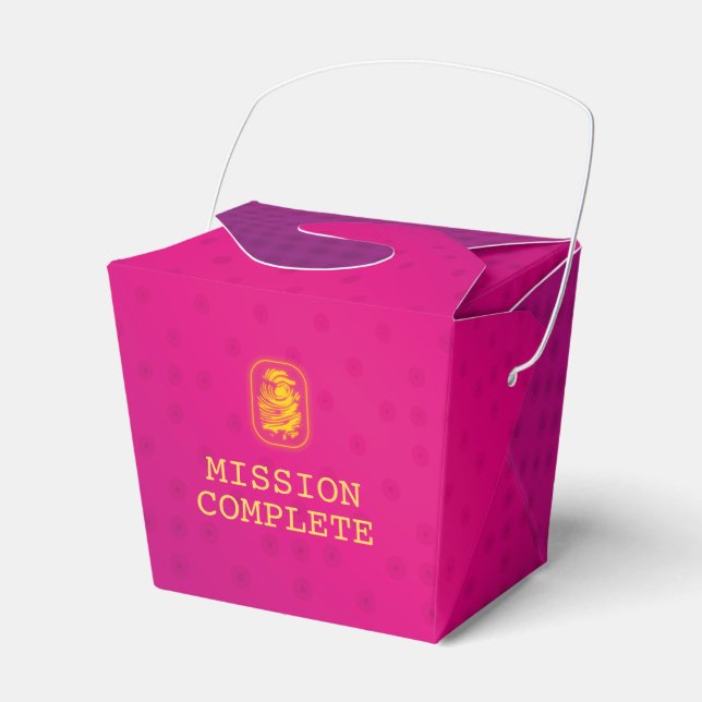 Mission Complete Spy Party Favour Box (Front Side)