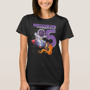 Mission Completed 5th Birthday Boy Girl 5 Years 20 T-Shirt