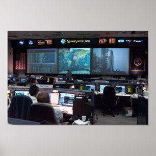 Mission Control Centre (STS-110) Poster