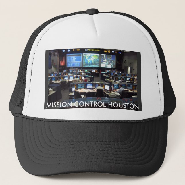 Mission Control Shuttle, MISSION CONTROL HOUSTON Trucker Hat (Front)