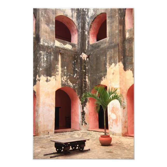 Mission Courtyard Photo Print (Front)