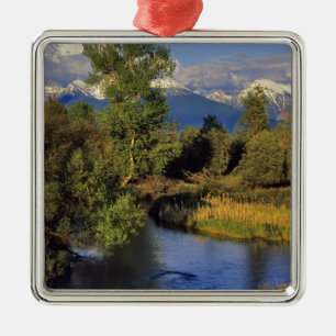 Mission Creek in the National Bison Range in Metal Tree Decoration