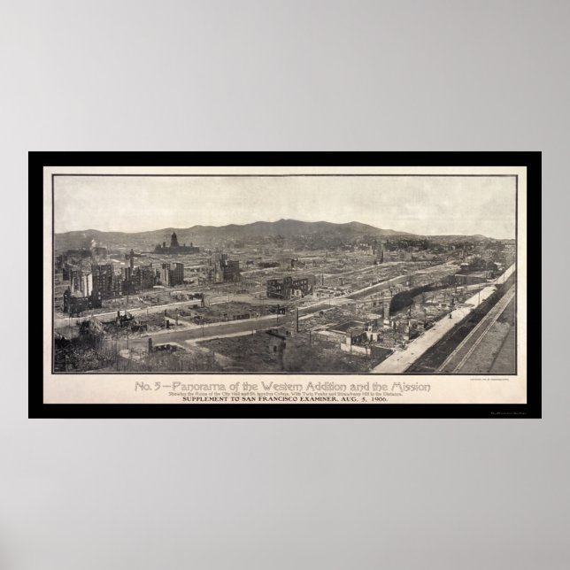 Mission District San Francisco Photo 1906 Poster (Front)
