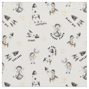 Mission FUN Little astronauts are ready for takeof Fabric