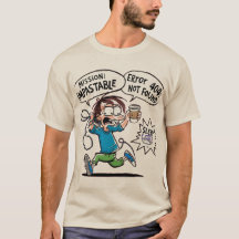 Mission Impastable Funny Cartoon T-shirt 