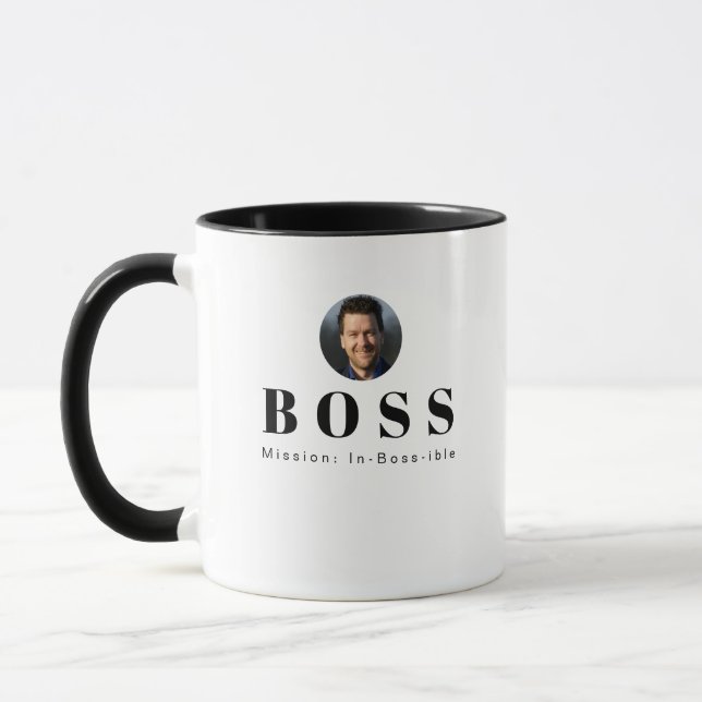 Mission: In-Boss-ible Funny Boss Mug – Humourous (Left)