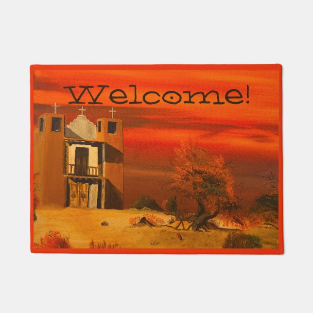 Mission in the Desert, by Gary Poling Doormat (Front)