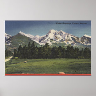 Mission Mountains View in MontanaMontana Poster