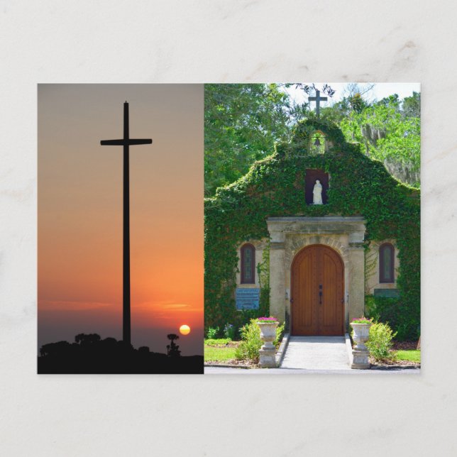 Mission Nombre de Dios Holiday Postcard (Front)