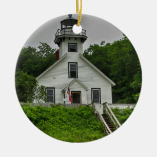 Mission Point Lighthouse Ceramic Tree Decoration