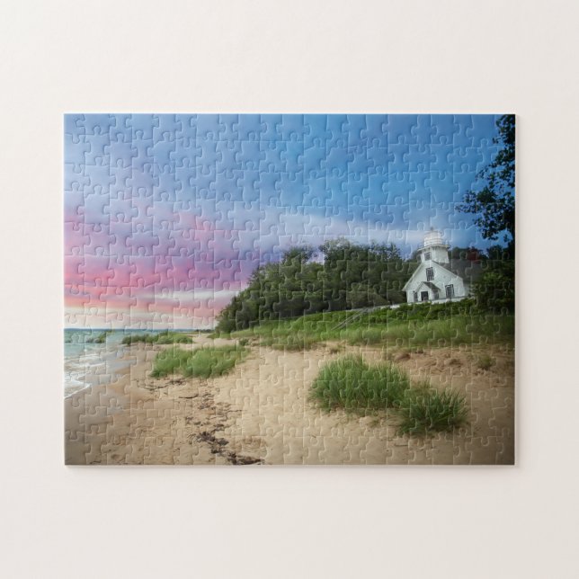 Mission Point Lighthouse Jigsaw Puzzle (Horizontal)
