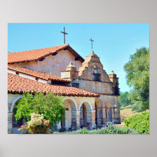 Mission San Antonio in California Poster
