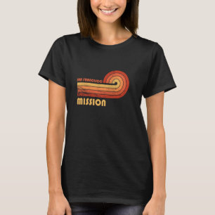 Mission San Francisco California Retro Vintage T-Shirt
