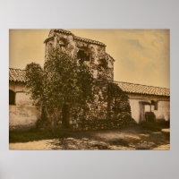 Mission San Miguel California Poster