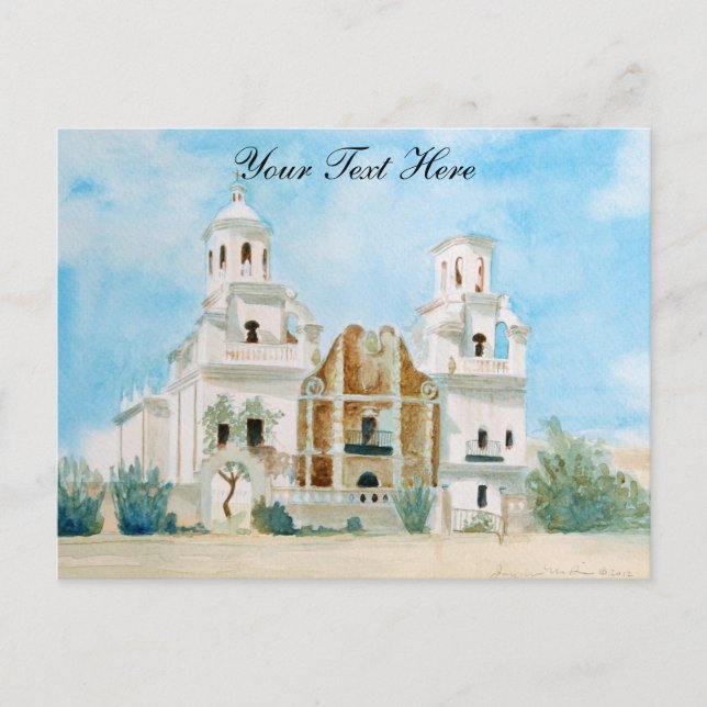 Mission San Xavier del Bac postcard (Front)
