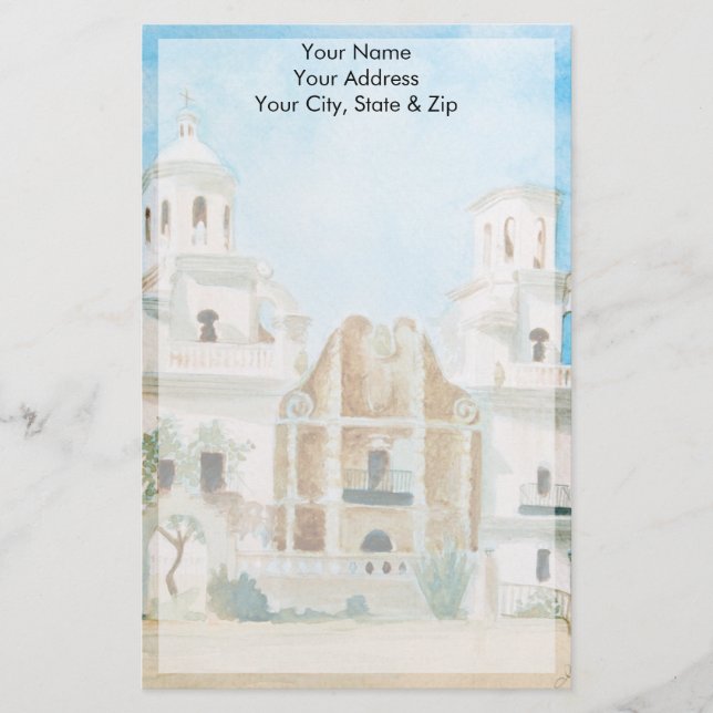 Mission San Xavier del Bac Stationery (Front)