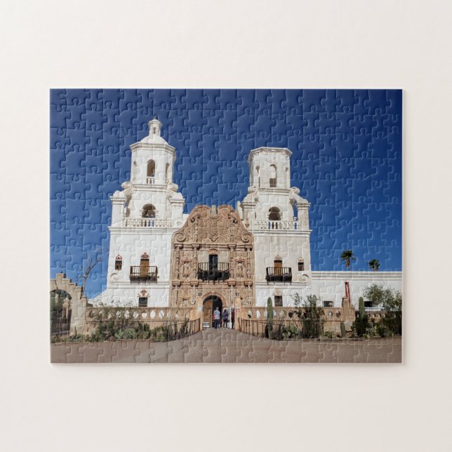 Mission San Xavier Del Bac, Tucson AZ Jigsaw Puzzle (Horizontal)