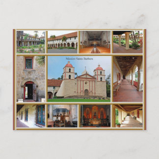 Mission Santa Barbara Postcard