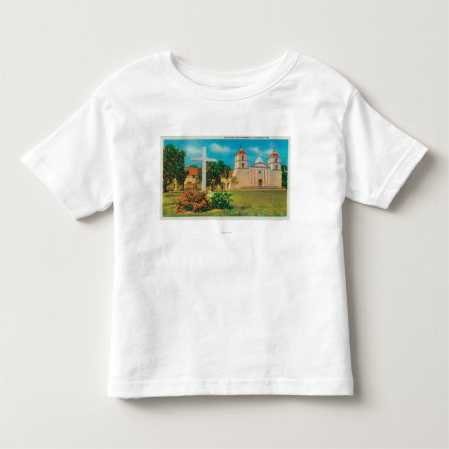 Mission Santa Barbara View Toddler T-Shirt (Front)
